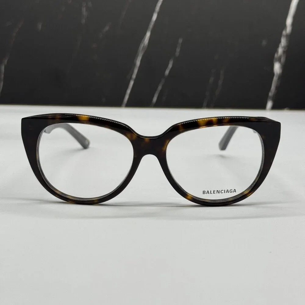 NEW BALENCIAGA BB0131O 005 CAT EYE DARK HAVANA WOMEN EYEGLASSES BALENCIAGA